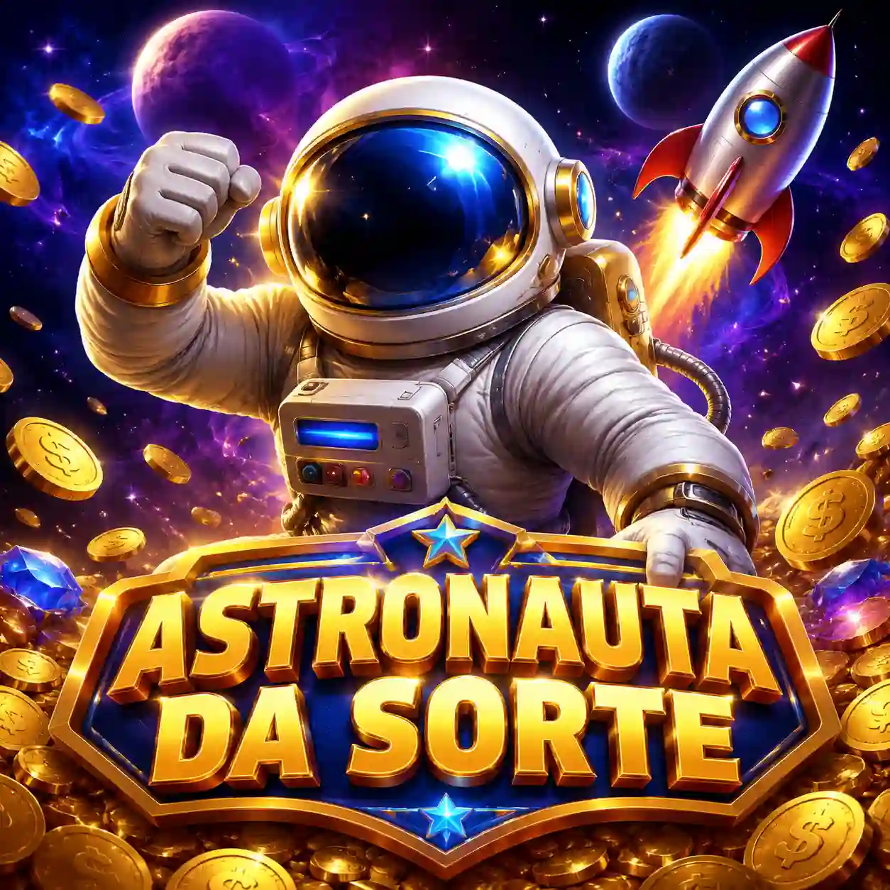 Spaceman jogo de crash com astronauta